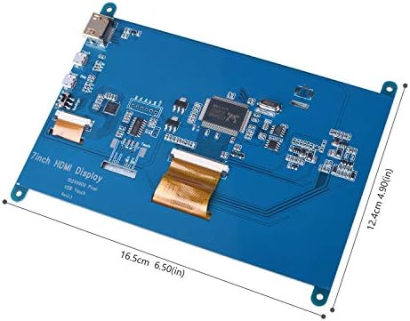 Longruner 7 инчен капацитивен екран на допир TFT LCD дисплеј HDMI модул 1024 x 600 за Raspberry Pi 3 2 Model B и RPI 1 B+ A BB