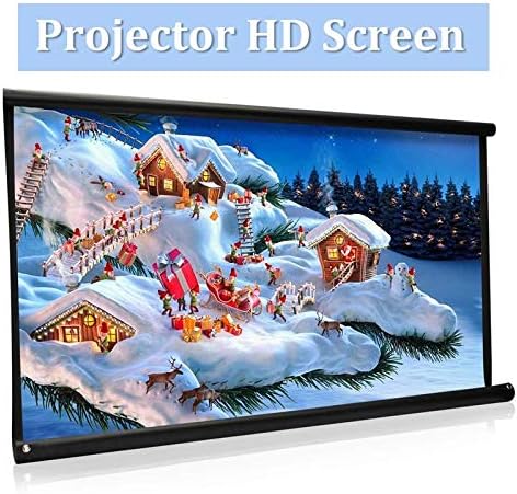 Zyzmh Висока осветленост преклопување на 100 инчи HD екран платно 16: 9 Проектор за домашно кино театар Бејмер Проекција на проектор на филм
