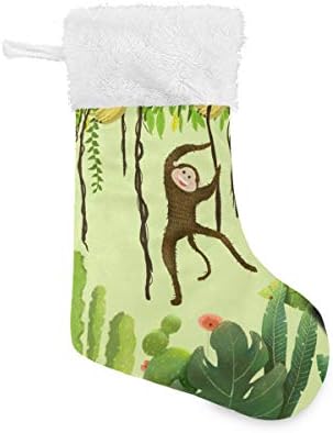 Мајмун Пимилагу во шумските Божиќни чорапи 1 пакет 17,7 , виси чорапи за Божиќна декорација