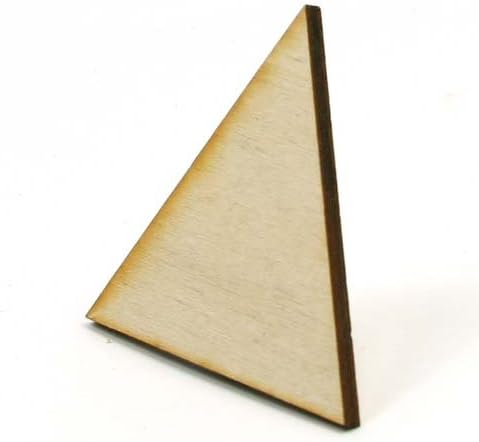 Милитлвудшоп-Пкг од 100 - Триаголник-2 инчи Со Зашилени Агли И Недовршено Дрво Со Дебелина од 1/8 инчи