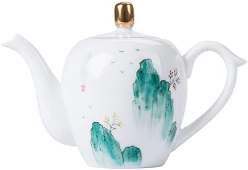 Керамички чај со злато со злато, керамички чајник, кунг фу чај, комплет за филтрирање на домаќинства, котел со рачно насликан единечен