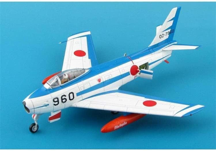 Хоби мајстор Северноамерикански F-86F Сабер 02-7960 JASDF-Blue Impulse Hamamatsu AB, Јапонија 1981 1/72 Diecast Aircraft Prefuilt Model