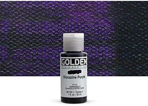 Златна течност акрилна боја 1 унца-диоксазин виолетова