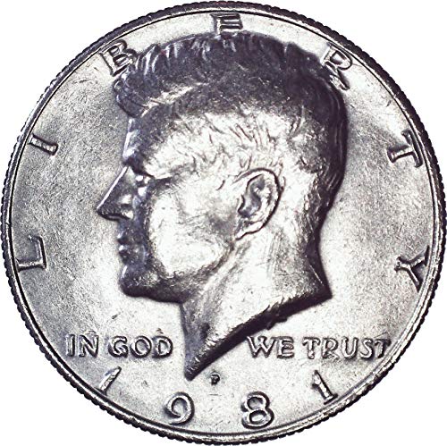 1981 P Кенеди половина долар 50ц брилијантен нециркулиран