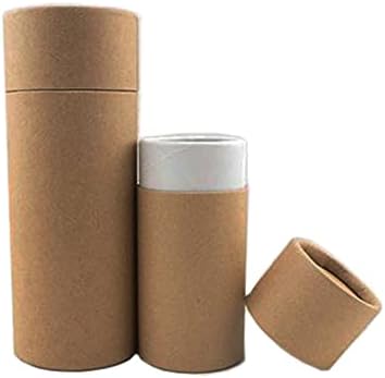 3pcs 100ml Kraft хартија цевка кутија за пакување картонски картони за дезодоранс контејнери kraft хартиени цевки околу Крафт хартија контејнери
