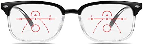 Феиседи Прогресивни Мултифокални Очила За Читање Сина светлина блокирање Очила ЗА Читање ТР90 Рамка Жени Мажи Б2497