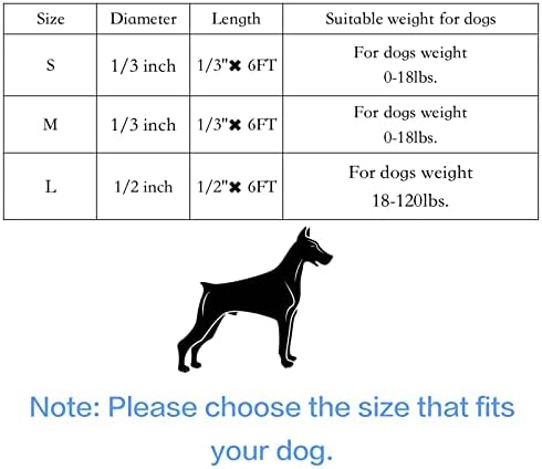 Lalka aniola 2 пакувања кучиња поводник 6ft најлон поводник со удобни рачки со рачки високо рефлексивно јаже за мали средни и големи кучиња