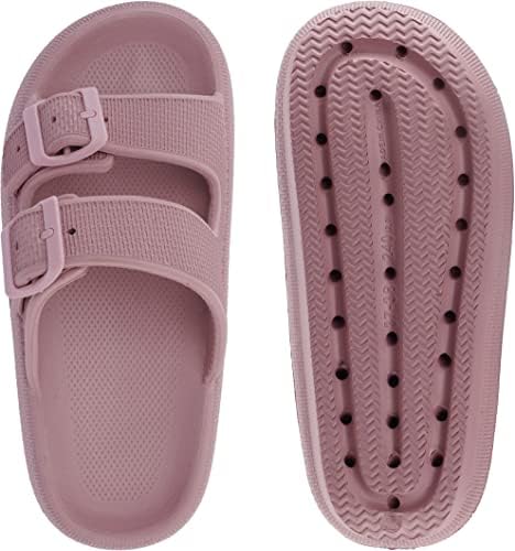 Витин слајдови за жени мажи со двојна тока прилагодлива дебела единствена перница папучи од бања сандали