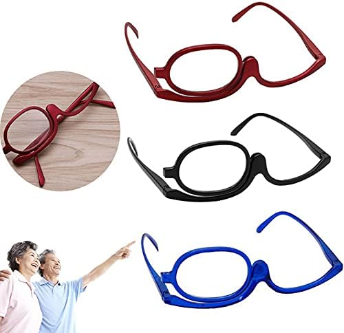 NSWD Окото сочинуваат глас, зголемувајте ги очилата за шминка за очи, единечни леќи што ротираат очила жени шминка есенцијална алатка