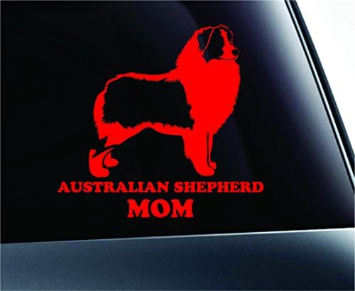 ExpressDecor Австралискиот овчарски овчар симбол за кучиња симбол Декал смешен прозорец за налепници на автомобили