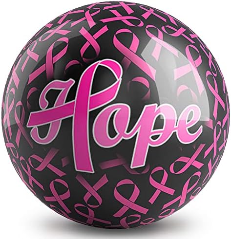 На топката Боулинг Kr Strikeforce се надева на каузата розова лента за куглање, направена од полиестер