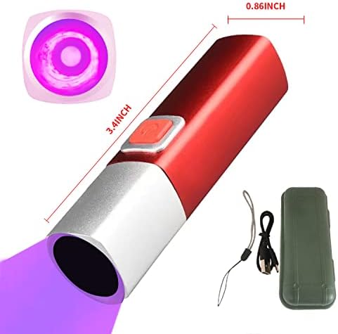 Yzyoe uv светло светло за полнење ， 365 nm uv Flashlight ， Ultraviolet црна светлина фенерче ， преносна црна светлина фенерче ， UV Flashlight ，