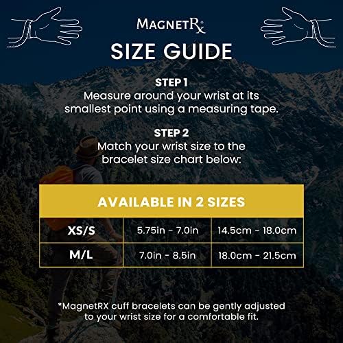 Magnetrx® Чиста бакарна магнетна нараквица - магнетни бакарни нараквици - прилагодлива широка нараквица за бакарна манжетна