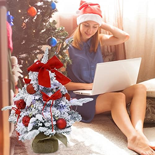 Десктоп мини новогодишна елка вештачка новогодишна елка со украси Божиќен украс ќерка Божиќни топки и