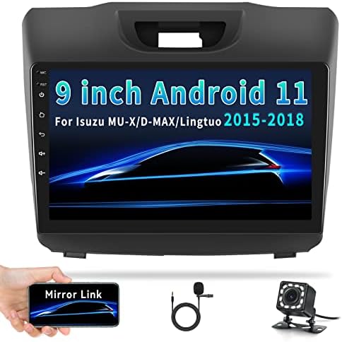 2+32G Android 11 Автомобил Стерео За Isuzu MU-X/D-MAX/Lingtuo 2015-2018 со iOS/Android Огледало Линк, 9 инчен Екран На Допир Автомобил