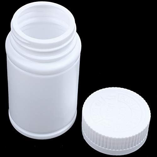 Misaso пластични празни шишиња со лекови за пилули 3 парчиња бело