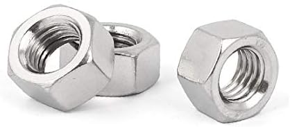 X-Gree M20 Thread Dia 304 Не'рѓосувачки челик хексадецимална завртка за завртки за завртки за прицврстување на сребрен тон 3 парчиња