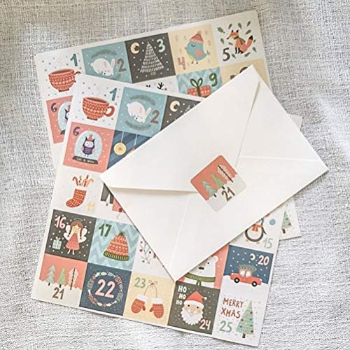 10 Листови Божиќен Број Етикета Божиќни Картички Налепници Тагови Налепници За Плик Домашен Декор За Прослава