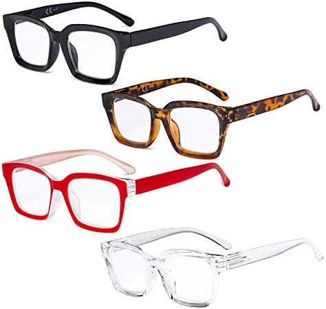 Очила Заштедете 10% На Комплет 4 Пакет Дами Очила За Читање и 4 Читачи на Пакети за Жени +1.00