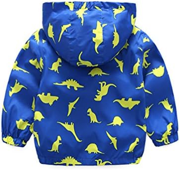 Детско момче во Лиманчи, бебе момче диносаурус со аспирани јакни со ветерници за ветерници, обична надворешна облека