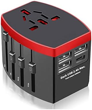 Адаптер за напојување на адаптер за патувања ZSEDP USB Wallиден станбен универзален адаптер за патувања на земја