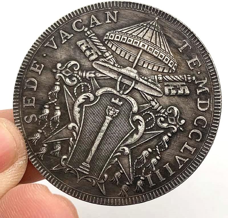 Скитници Монета Антички Бакар Стариот Сребро Сонцето Монета Олеснување Монета Бакар Сребрена Монета Занает Медал Комеморативна Монета