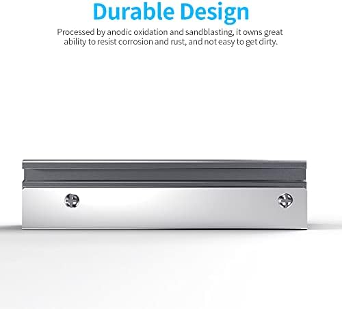 Huiop M.2 SSD Heatsink за M.2 2280 SSD единечен/двоен страничен тип алуминиум SSD ладилник со силиконска термичка подлога, сина