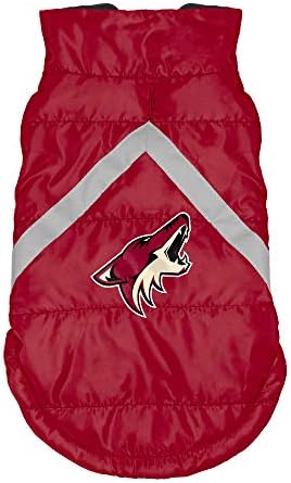 Littlearth unisex-adult nhl arizona coyotes миленичиња puffer елек, тимска боја, медиум