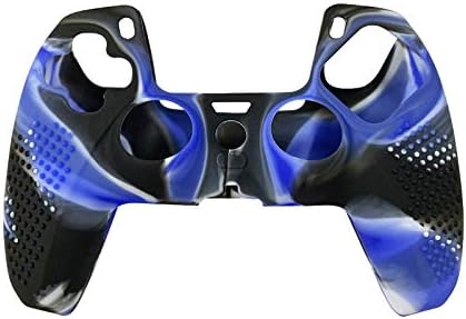 3PCS маскирна PS5 рачка на капакот што не се лизга, силиконски заштитен капак, го зголемува чувството на игри со игри и заштитете го контролорот.