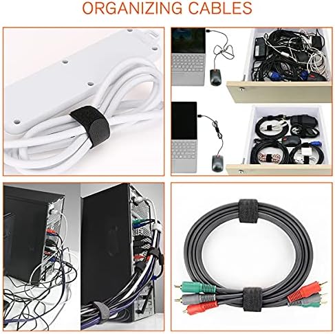 jweemax 20pcs кабелски врски, кабелски ленти за прицврстување на кабел за прицврстување на еднократно прилагодување на кабелските ленти за кабел