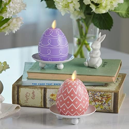 Luminara Hop во пролетта велигденска пакет со свеќи, фигурал на јајца, свеќи за предводени од форма на чаша и 4,5 Flamestile столб