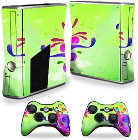 Mothyskins Кожата Компатибилен Со Microsoft Xbox 360 S Тенок + 2 Контролер Кожи Завиткајте Налепница Кожи Пастел Цвета