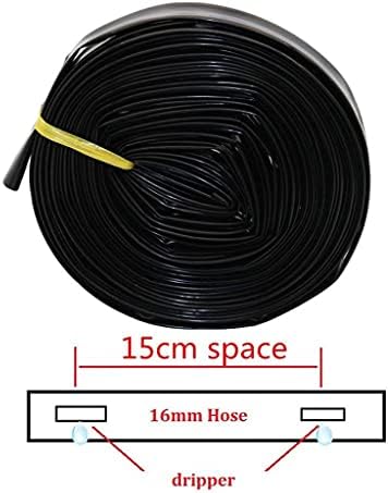 HSLWYJ Земјоделски капка капка подигање лента за наводнување на стаклена градина 16мм капна лента 10/15/20/30см простор натопено црево
