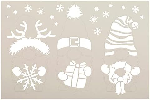 Божиќна гнома за украсување матрица од Студиор12 | DIY Зимски празник за домашен декор | Занаетчиски и знак за дрво од дрво