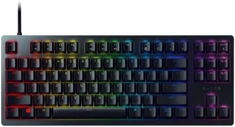 Razer Huntsman Турнир Издание TKL Tenkeyless Игри Тастатура: Брзи Прекинувачи На Тастатурата-Линеарни Оптички Прекинувачи - Chroma RGB Осветлување-PBT