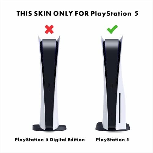 HK Studio PS5 кожа со црн и црвен пајак - лесно кора и стап PS5 издание на кожата на кожата без меур, водоотпорна - PlayStation 5 кожа - вклучително и PS5 контролор на кожата и PS5 Console Sk