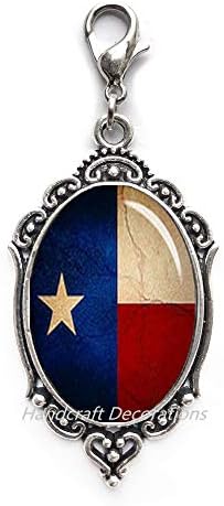 Рачно изработени украси Повлекување На Патент Со Државно Знаме Во Тексас,Знаме На Тексас,Персонализирано Влечење Патент,Влечење Патент Подароци