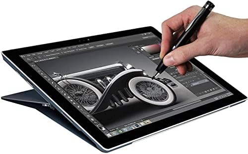 Бронел црна фино точка дигитална активна стилус пенкало - Компатибилен со студентски лаптоп во воено одделение ASUS, 11,6 ''