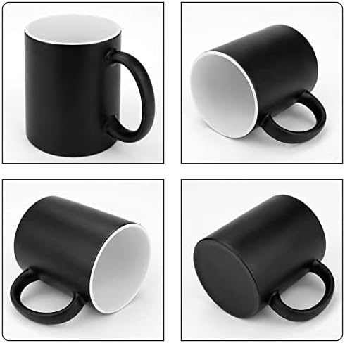 Наука како магија, но вистинска обезбојување чаши бојата Промена на шише со шише керамички топлински чаши за кафе со печатена шема една големина