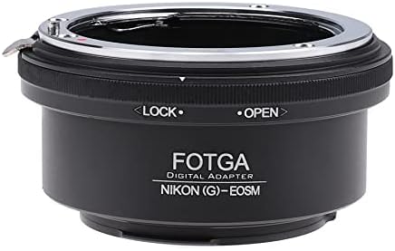 Адаптер за монтирање на леќи FOTGA за Nikon G/F/AI/AIS монтирање на леќи до Canon EOS EF-M монтирање, M, M2, M3, M5, M6, M10, M50, M100 без