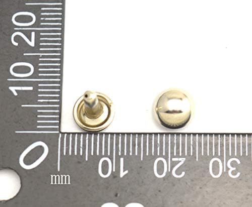 Wuuycoky сребрена двојна капа за метални метални метални метални капачиња 8мм и пост 8мм пакет од 100 комплети