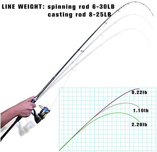 GoTure Travel Roader Rods, 2 парче/4 парче риболов столб со куќиште/торба, леење за сурфање/шипка за вртење, ултралејт риболов