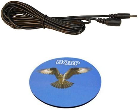 HQRP 1,35мм/3,5 mm машки до женски DC кабел за продолжување на моќност за CCTV камера/рекордер/монитор/печатач плус HQRP Coaster