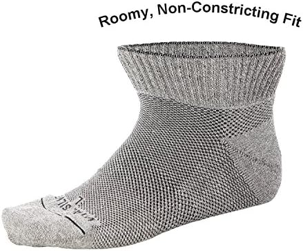 Витална солвео- мека не-врзувачка лесна циркулација дијабетични чорапи- глужд Краток м