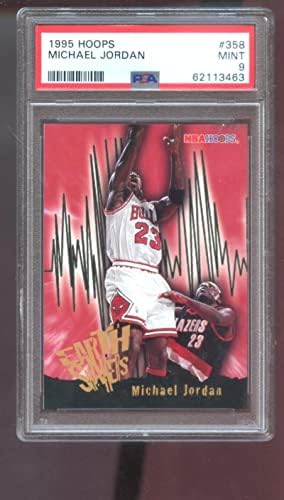 1995-96 обрачи 358 Мајкл Jordanордан ПСА 9 оценета кошаркарска картичка НБА 95-96 1996-Непотпишани кошаркарски картички