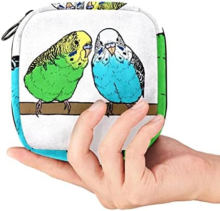 Торба за период на салдори, санитарна торба за салфетка, санитарна торбичка за санитарна подлога за девојчиња дами, папагал