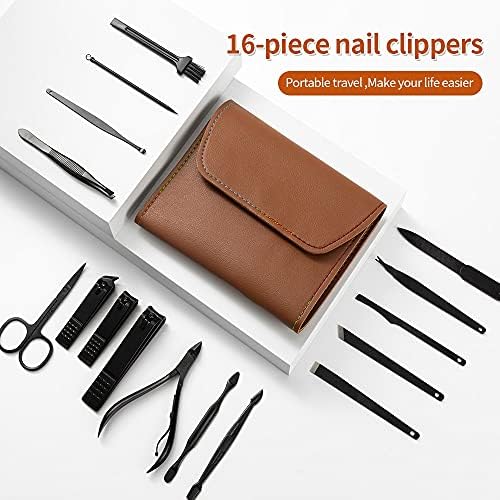 DJDLFA Manicure Set Nail Clipper Clipper од не'рѓосувачки челик секач за ножици Професионален ножици Поставете преносен комплет за комплет