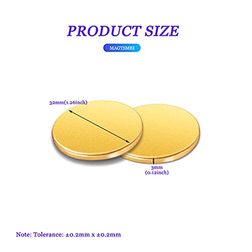 МАГТСМЕИ Тркалезни Магнети За Ретки Земји, Силни Постојани Неодимиумски Магнети Со Двострано Лепило, Моќни Магнети За Научно, Монтирање,