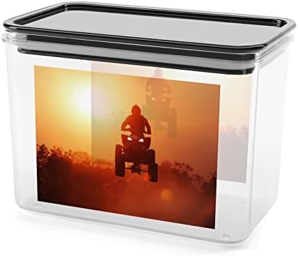 СИЛУЕТА АТВ Скок Пластична Кутија За Складирање Контејнери За Складирање Храна Со Капаци Тегла Со Ориз Запечатена Кофа За Организација
