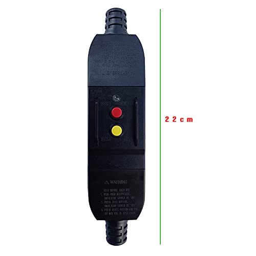Надворешно вметнување GFCI Breaker Auto-Monitoring 15 Amp Водоотпорен Заштита на колото за истекување на земја автоматско ресетирање 120Volt UL наведен
